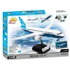 Conjunto de montagem Cobi Boeing 737-8 — 340 peças, idade recomendada 7+, azul e branco