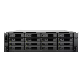Servidor NAS em rack Synology RS2825RP+ 16 baías (3U) V1780B 3,35 GHz, 8 GB DDR4, suporte HDD/SSD, cinzento