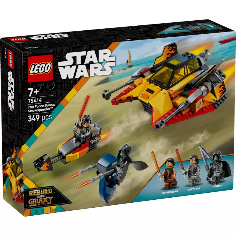 LEGO Star Wars Flame Speeder 75414 conjunto de veículo de neve – 349 peças, 3 minifiguras, idade 7+