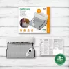 Aquecedor de pés elétrico Medisana FW 120 100 W cinzento, capa removível e lavável, proteção contra sobreaquecimento