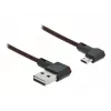 Cabo USB DeLOCK EASY-USB 2.0 Type-A macho para Micro-B macho angular 0,2 m preto