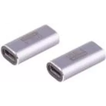 Adaptador de género USB-C ShiverPeaks BS14-05038 USB-C para USB-C cinzento