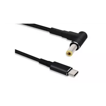 Adaptador de cabo Microconnect USBC-DC-5A-20V USB C para 5,5*2,5 1,2 m preto