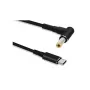 Adaptador de cabo Microconnect USBC-DC-5A-20V USB C para 5,5*2,5 1,2 m preto