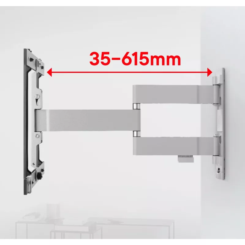 Suporte de parede One For All WM6454 195,6 cm 40 kg preto branco