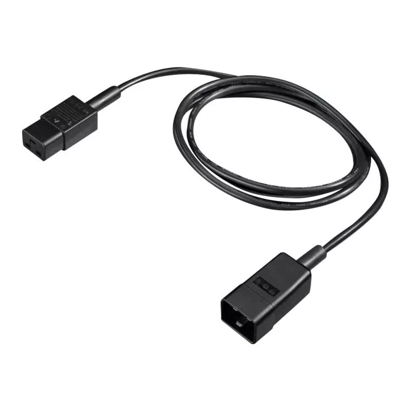 Rittal DK 7200.217 preto 1,8 m conector fêmea C20 conector fêmea C19
