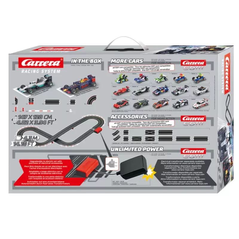 Conjunto de slotcar Carrera Formula Champions pista 4,3 m – Carrera Modelo 20063518