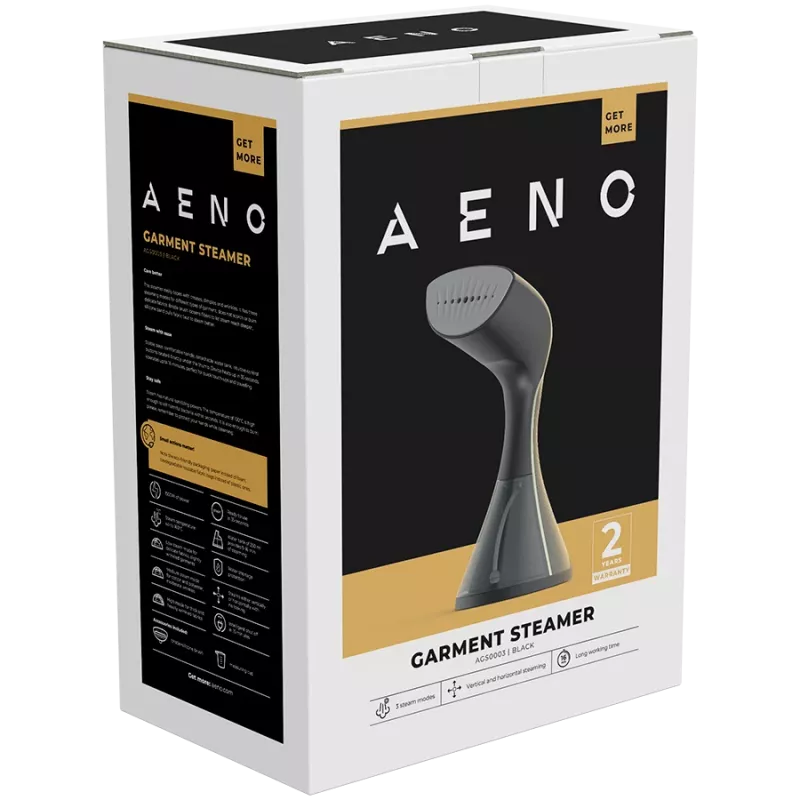 Vaporizador de mão AENO GS3, 1500 W, depósito de água removível, 3 modos de vapor