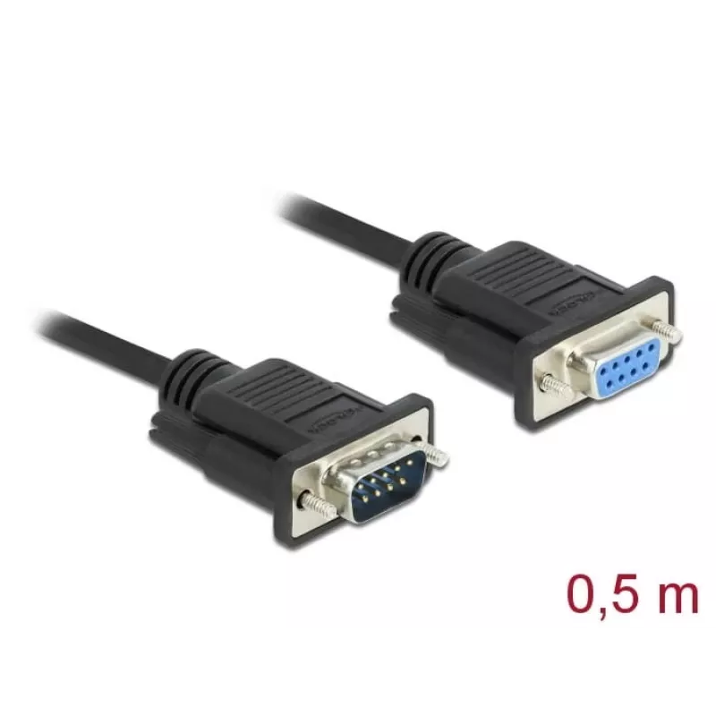 Cabo série DeLOCK 86613 preto 0,5 m RS-232