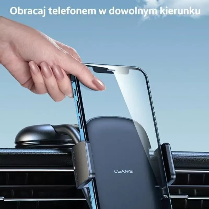 Suporte para automóvel usams ZJ063 para painel ou para-brisas, ângulo ajustável