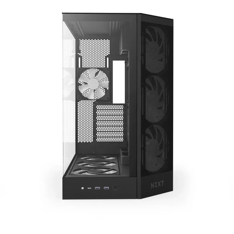 Caixa de PC NZXT H9 Flow RGB+ Midi-Tower preto