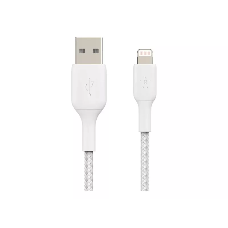 Belkin BOOST CHARGE - Cabo Lightning - Lightning macho para USB macho - 3 m - branco - para Apple iPad/iPhone/iPod (Lightning)