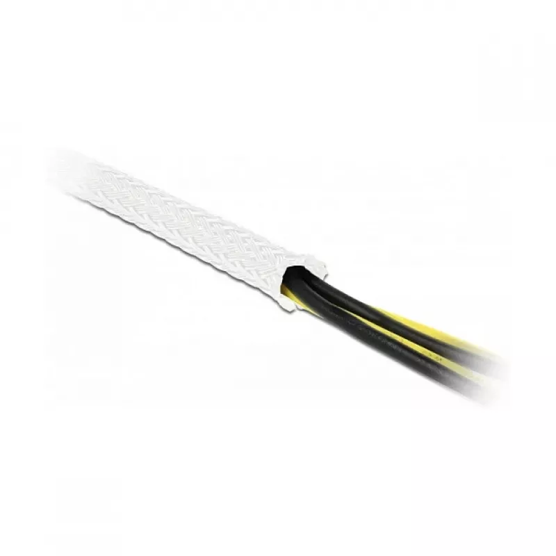 Manga de malha DeLOCK 20805 10 m x 19 mm branco