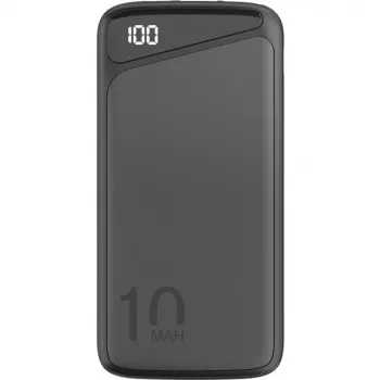 Powerbank de carregamento rápido 10.000 mAh (preto, USB-C PD, QC 3.0, 10.000 mAh)
