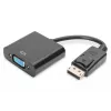 Cabo adaptador DisplayPort Assmann, DP - HD15 M/F, 0,15 m, com bloqueio, compatível com DP 1.1, UL, azul, sem blindagem, 32AWG (AK-340410-001-S)