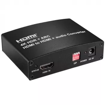 Extrator de áudio HDMI, HDMI para HDMI+áudio, 4K 60Hz