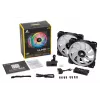 Ventoinha de caixa CORSAIR LL140 RGB 140mm ARGB pack de 2
