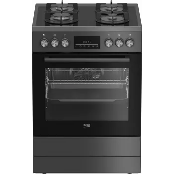 Placa de gás com forno elétrico para encastrar BEKO FBM62330GADSN 60 cm, cinzento, classe de eficiência energética A