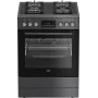 Placa de gás com forno elétrico para encastrar BEKO FBM62330GADSN 60 cm, cinzento, classe de eficiência energética A