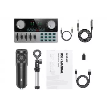 Donner Podcast Starter Kit - Kit de gravação de podcast