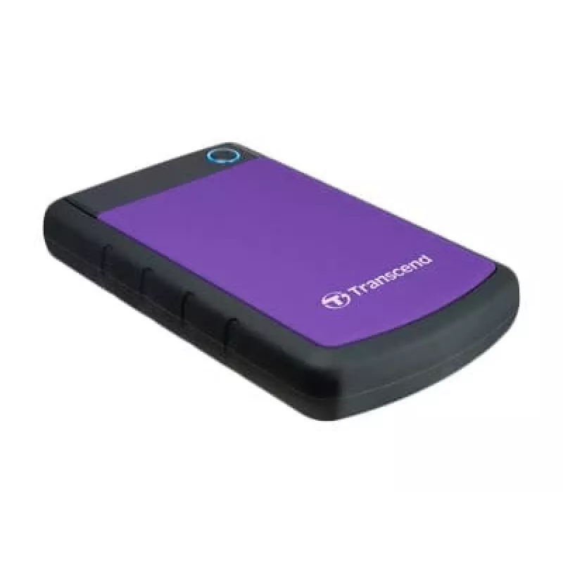 Transcend StoreJet 25H3P - Disco rígido - 4TB - externo (portátil) - 2.5 (6,4 cm) - USB3.0 - AES de 256 bits - roxo (TS4TSJ25H3P)