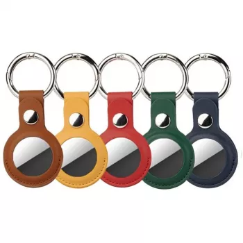 4smarts Conjunto - Capa para AirTag - Metal, Pele artificial de poliuretano