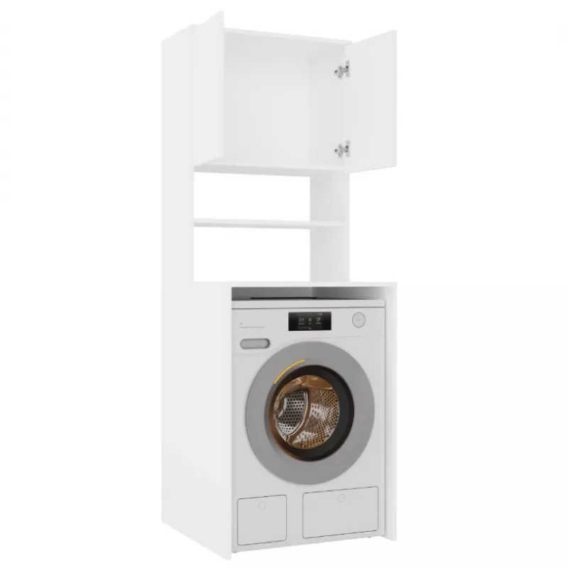 Armário top e shop POLA MULTI para lavandaria para máquina de lavar - branco