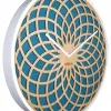 Relógio de parede NeXtime 3150tq Sun Small, Ø35 cm, turquesa