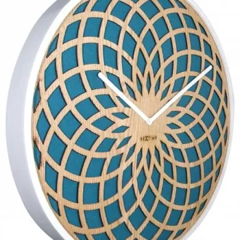 Relógio de parede NeXtime 3150tq Sun Small, Ø35 cm, turquesa
