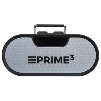 Rádio portátil PRIME3 APR81 — FM, 12 W RMS, MicroSD, bateria de 3600 mAh, cinzento