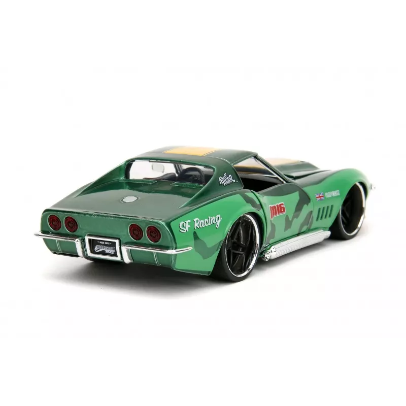 Carro Jada Toys Street Fighter 1969 Chevrolet 1:24 metal verde