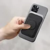 Carteira magnética para cartões UniQ Flixa — compatível com MagSafe, preta (preto azeviche)