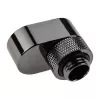 Conector rotativo XSPC 14mm Offset G1/4, cromado preto - conector angular rotativo para refrigeração líquida