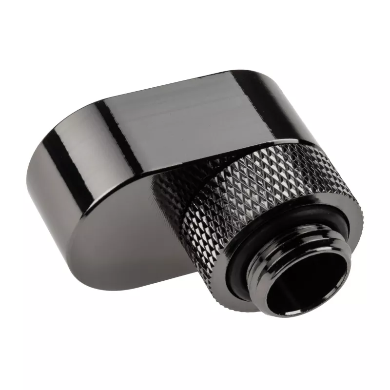 Conector rotativo XSPC 14mm Offset G1/4, cromado preto - conector angular rotativo para refrigeração líquida