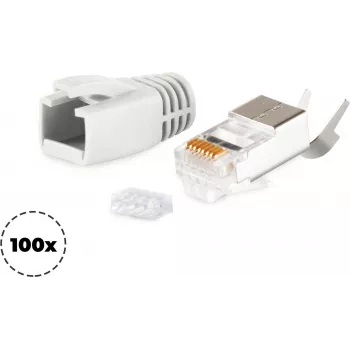 Conector de cabo RJ-45 ShiverPeaks 72067-100GR cinzento