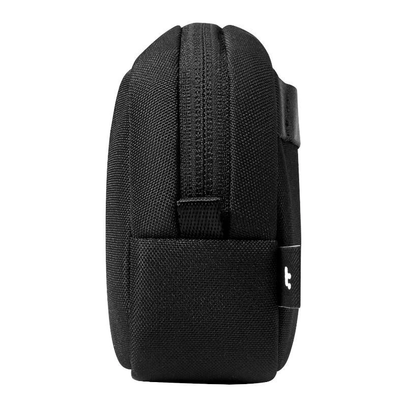 Bolsa de acessórios Tomtoc Light-T12 da Tomtoc (preto) — organizador compacto para cabos e pequenos dispositivos