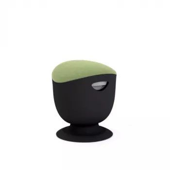 Banco de equilíbrio ergonómico Up Up Seul preto, D42 tecido verde