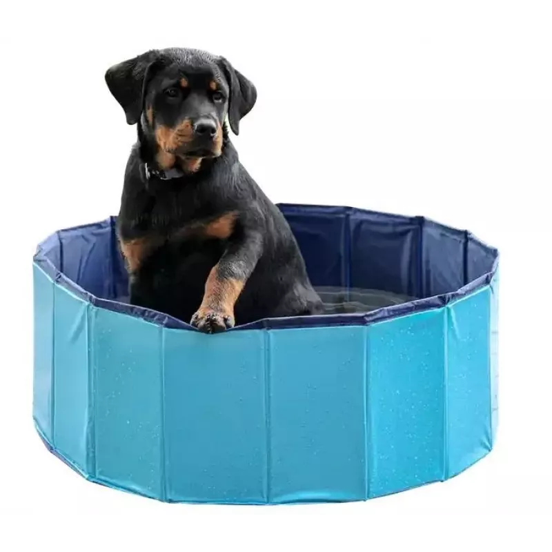 Piscina dobrável para cães - 120x30cm