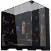 Bundle de caixa de PC Lian Li O11 Vision Compact + 3x ventoinhas UNI FAN SL-INF 120 Reverse Blade - preto