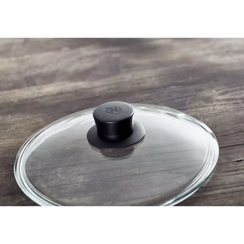 Frigideira de servir BALLARINI 75002-923-0 redonda preta 28 cm