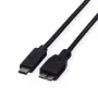 ROLINE - cabo USB - USB Type-C (macho) para Micro-USB Type-B (macho) - 50 cm - preto (11.02.9005)