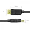 Cabo DisplayPort Unitek Y-C609BK — 3 m, macho-macho, preto