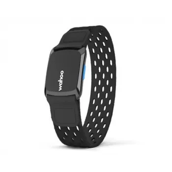 Monitor de frequência cardíaca de pulso Wahoo TICKR Fit — Bluetooth/ANT+, medição no pulso, resistente à água IPX7, bateria de 30 h, preto