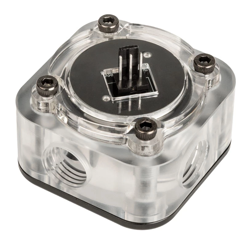 Medidor de caudal Barrow SLFV2-RGB B – sensor de caudal ARGB, preto