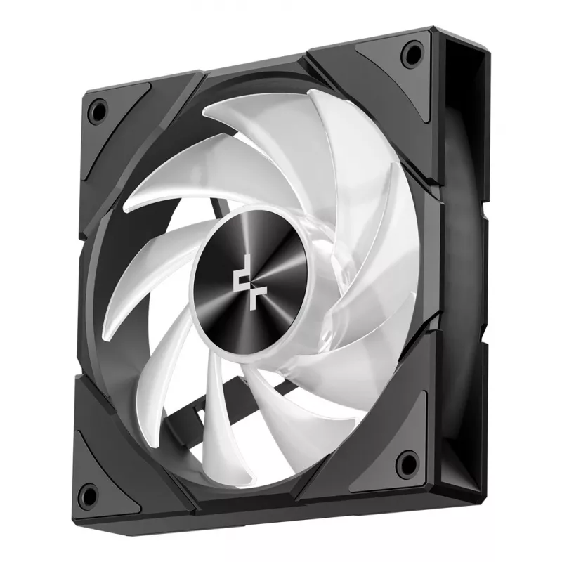 Caixa de PC DeepCool CG580 4F Midi Tower — ATX/ITX/MicroATX, vidro temperado, ventoinhas 3×120mm+1×120mm, 2×3,5 polegadas & 2×2,5 polegadas, USB-A×2 USB-C×1, preto