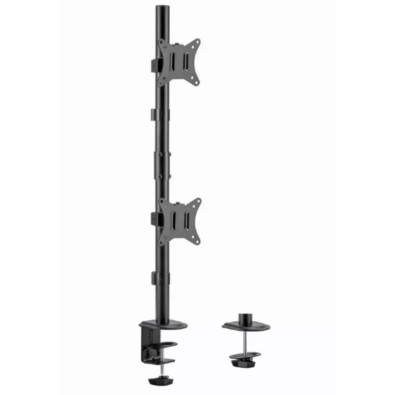 Suporte de monitor Gembird MA-D2-02, braço de monitor de secretária, capacidade máxima 9 kg