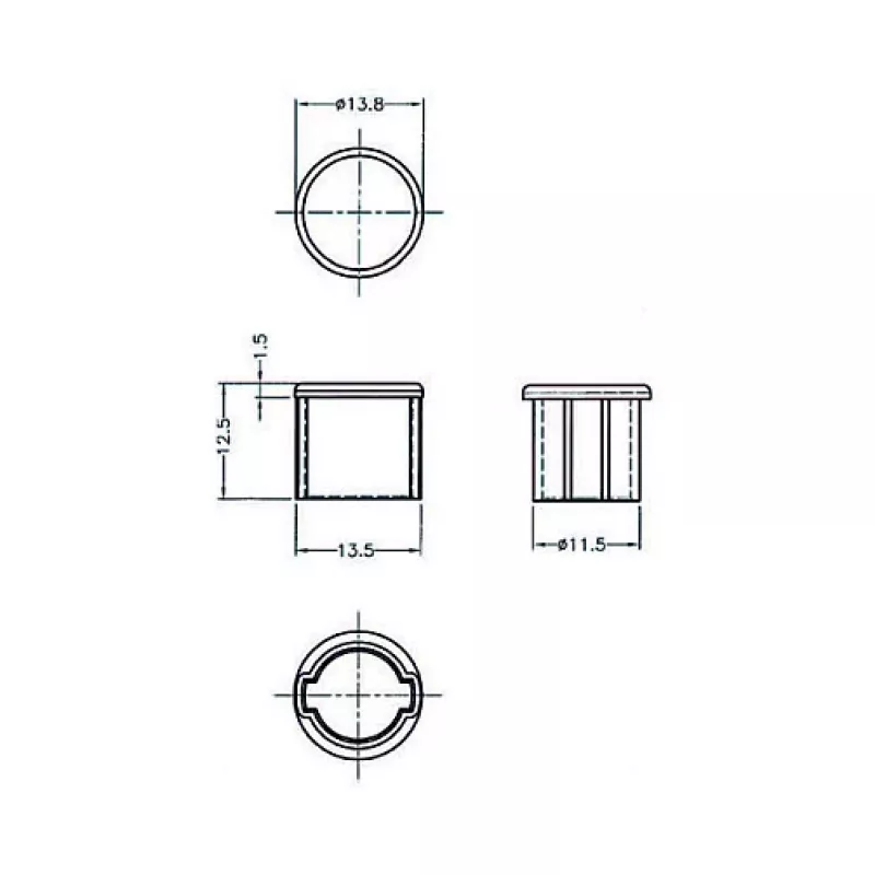 Tampa de segurança para conector fêmea BNC DeLOCK 64022