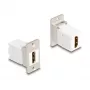 Módulo Keystone DeLOCK 67166 HDMI plano prateado branco