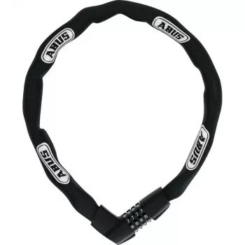 Cadeado de corrente ABUS 48566 Preto Branco 850 mm aço temperado