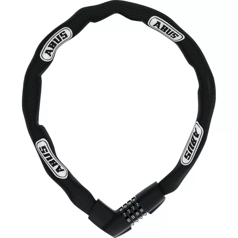 Cadeado de corrente ABUS 48566 Preto Branco 850 mm aço temperado
